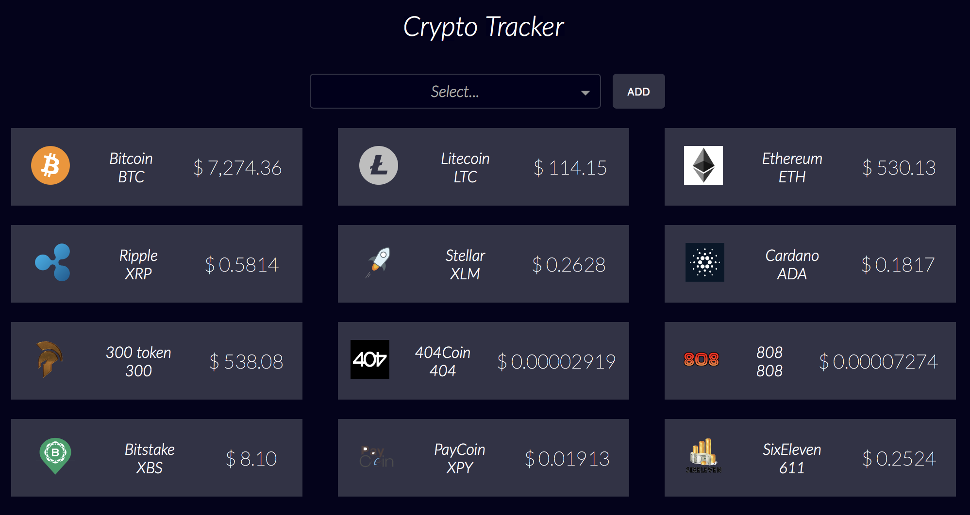 Crypto Tracker gallery image