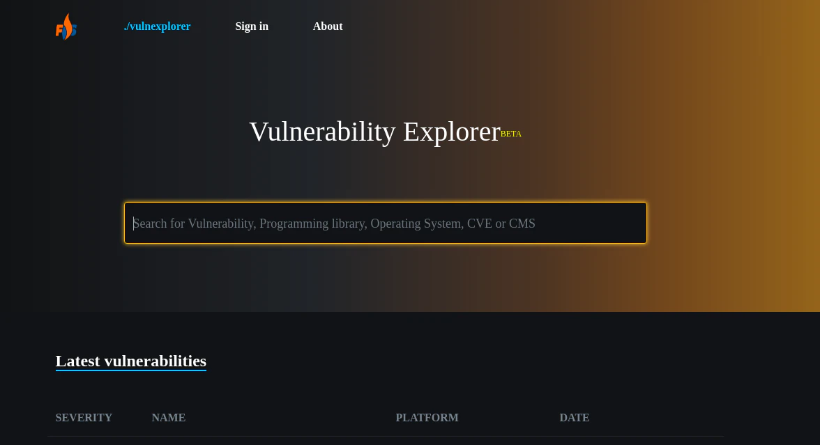Vulnerability Explorer