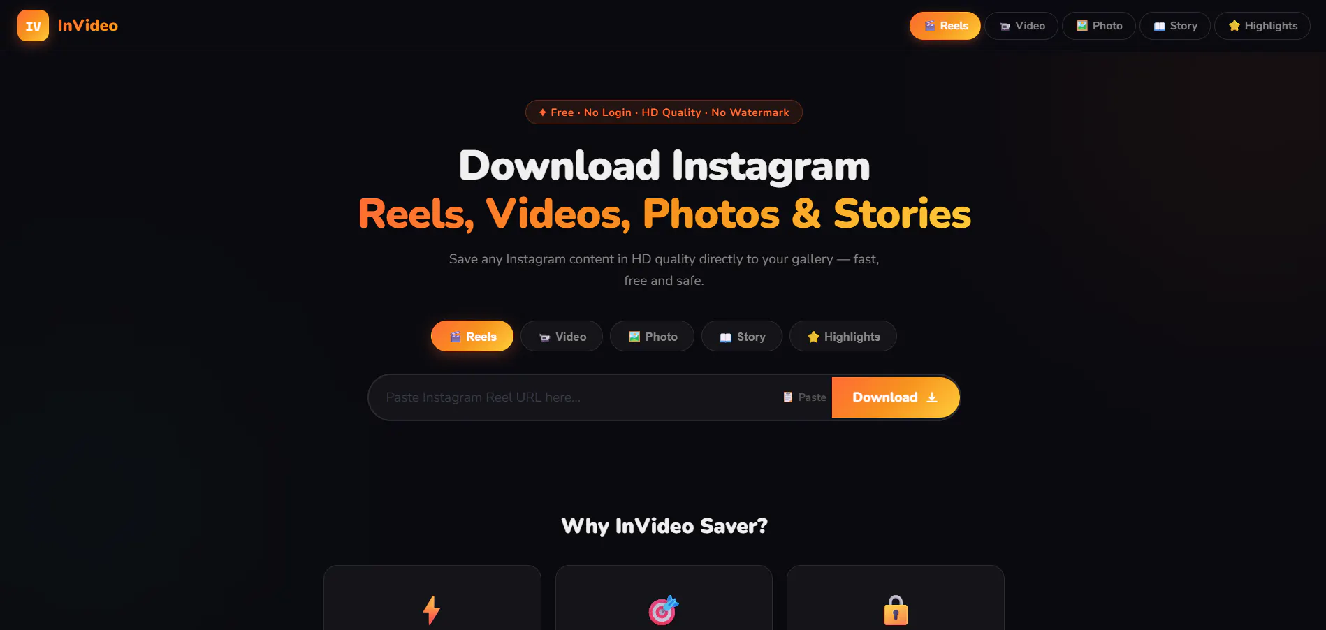InVideo Saver 專案橫幅