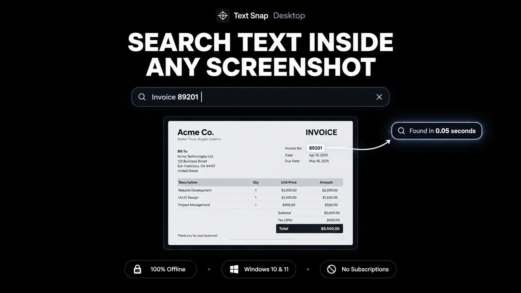 Text Snap Desktop screenshot