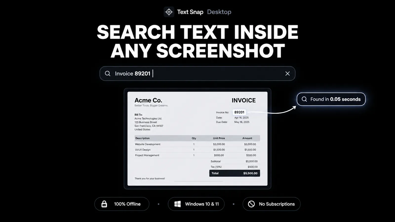 Text Snap Desktop screenshot 1