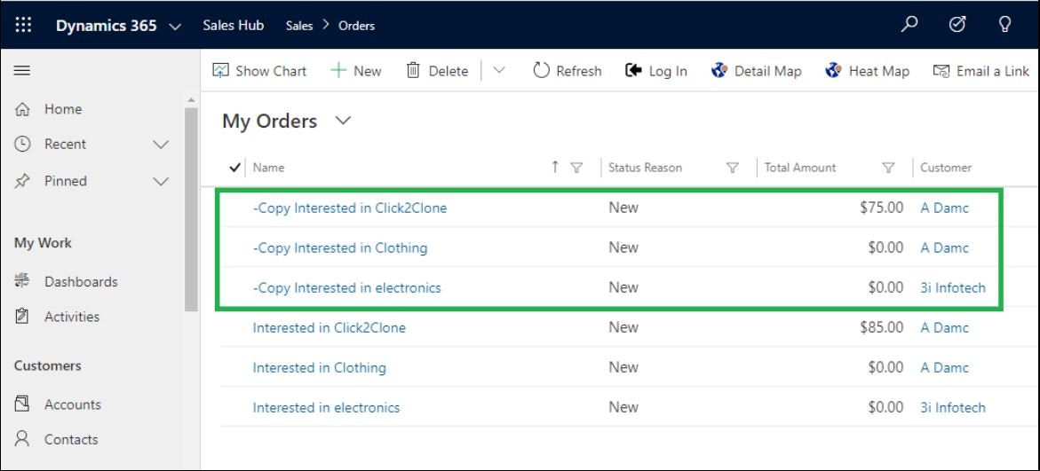 Click2clone - Tek bir tıklamayla 365 CRM Kayıtları Kopyala/Klon Dynamics medya 3