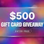 Want a Free $500 Gift Card? Enter Here
