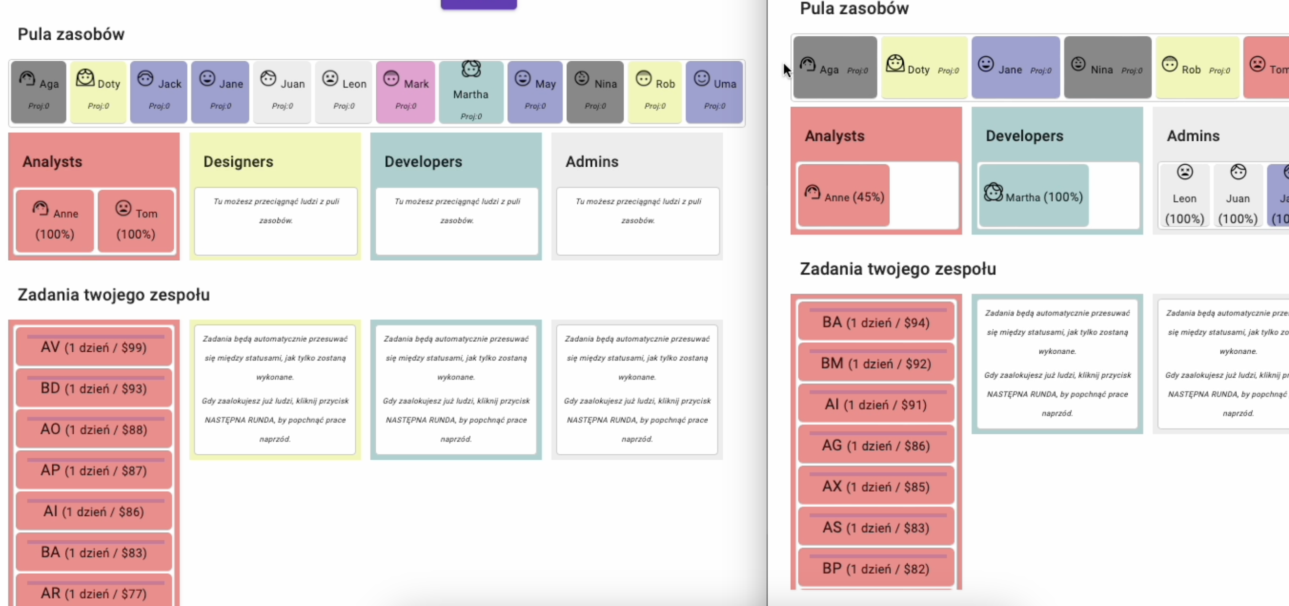 Scale Agile simulator