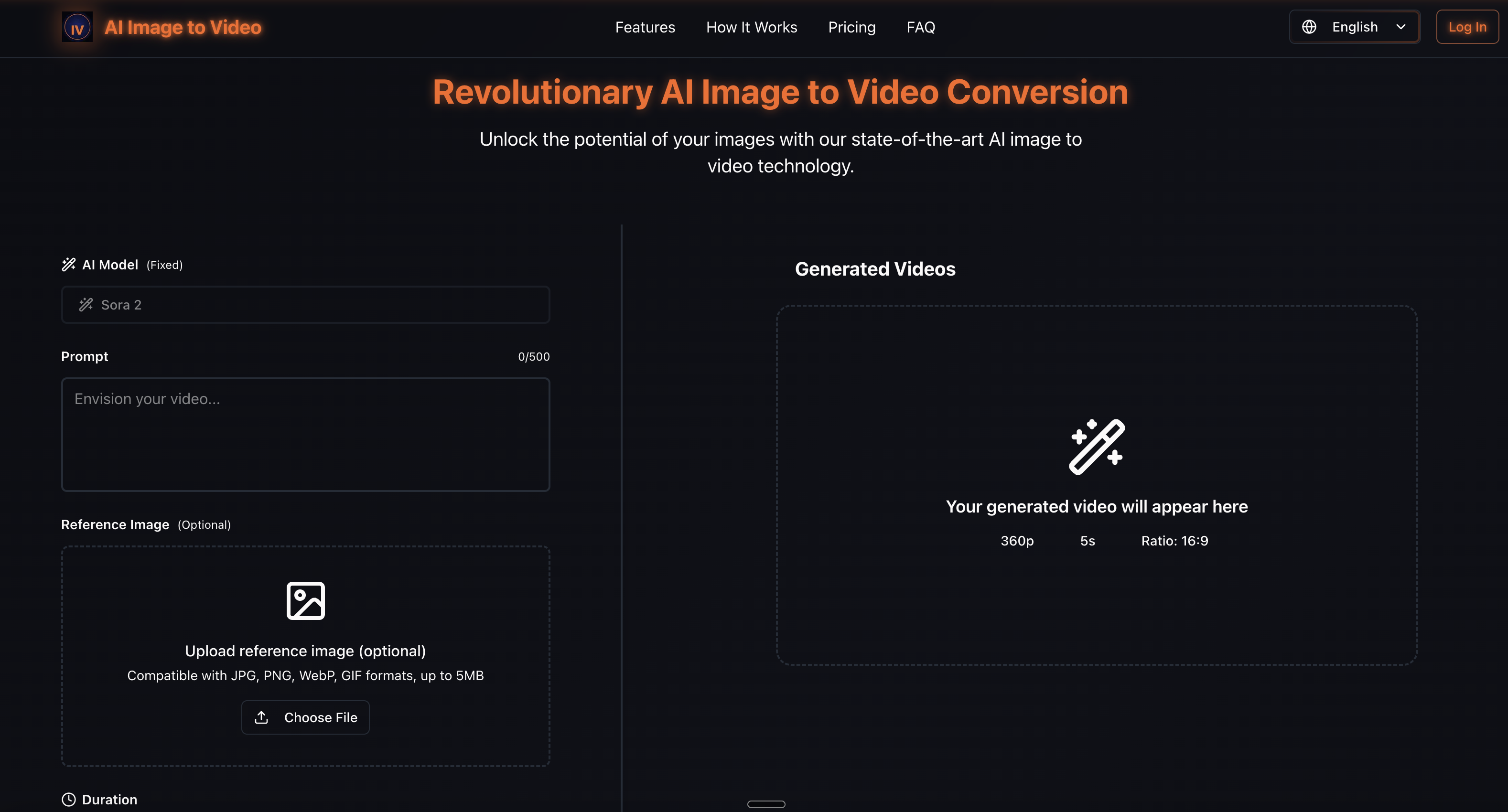 Ai Image To Video - Main screenshot showing features and interface