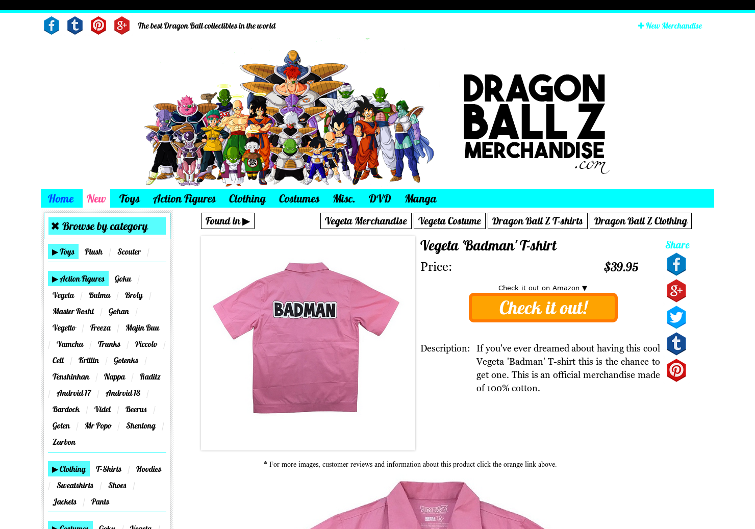 Vegeta 'Badman' T-shirt