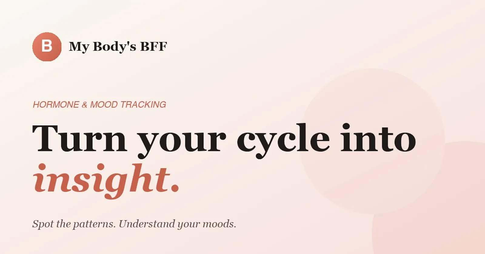 My Body's BFF:  Cycle Patterns  screenshot 1