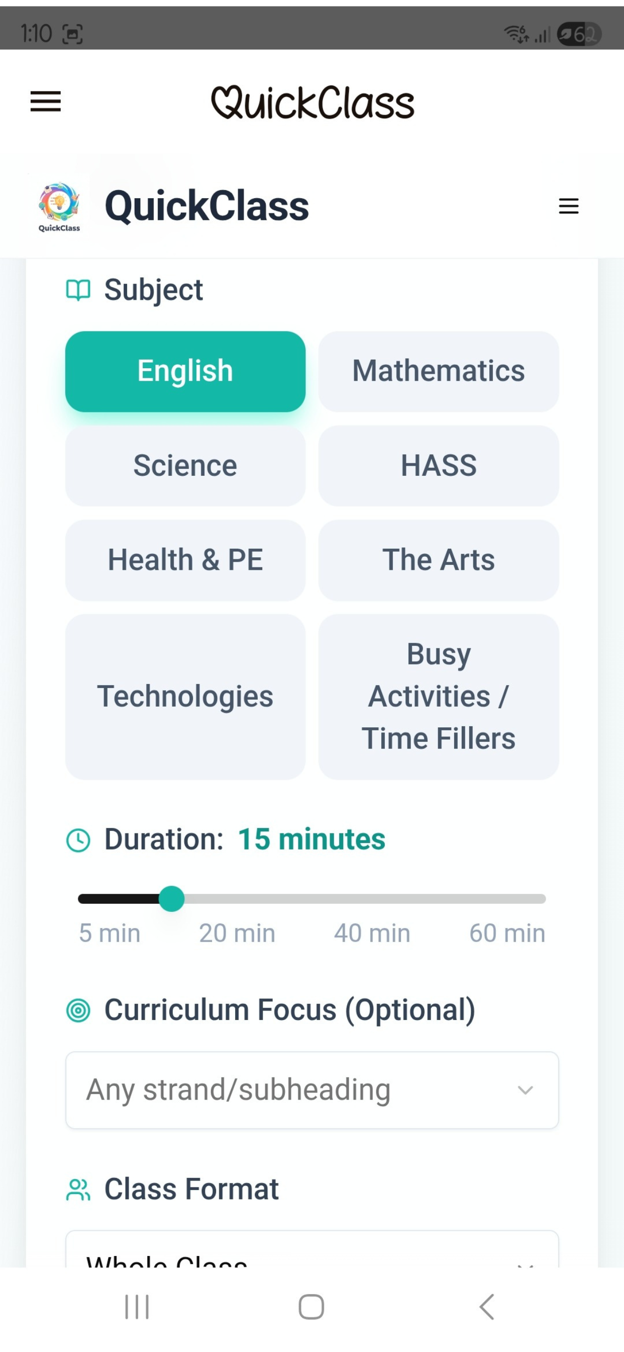 QuickClass - Screenshot 4 showing product features and functionality