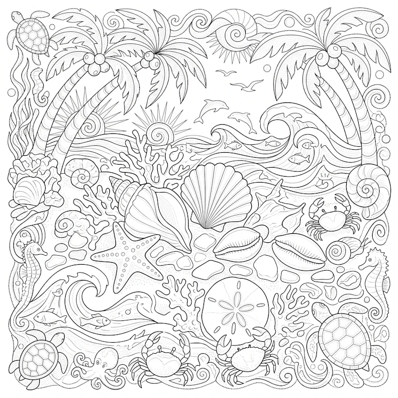 Monochrome Coloring Pages Bundle  screenshot 3