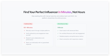 Pick Influencer - Influencer Search Tool gallery image