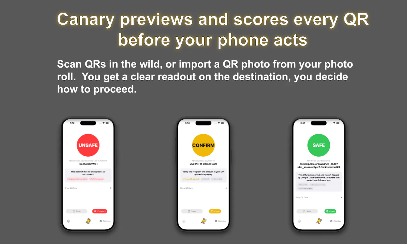 Canary - A QR safety scanner screenshot 3