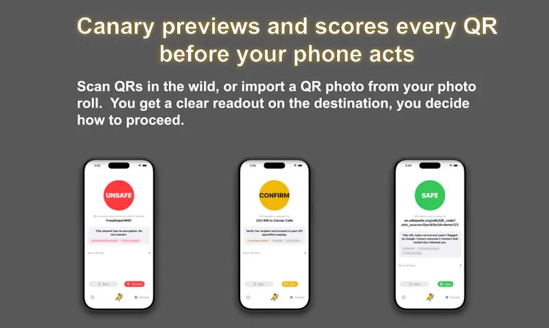 Canary - A QR safety scanner screenshot 3