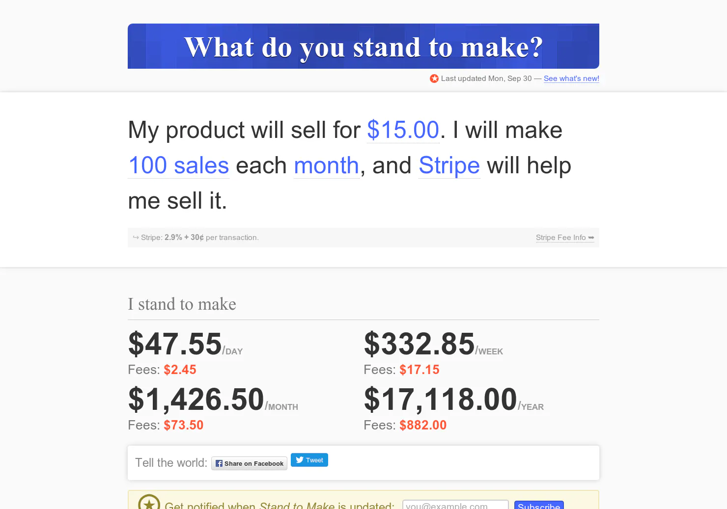 Stand to make