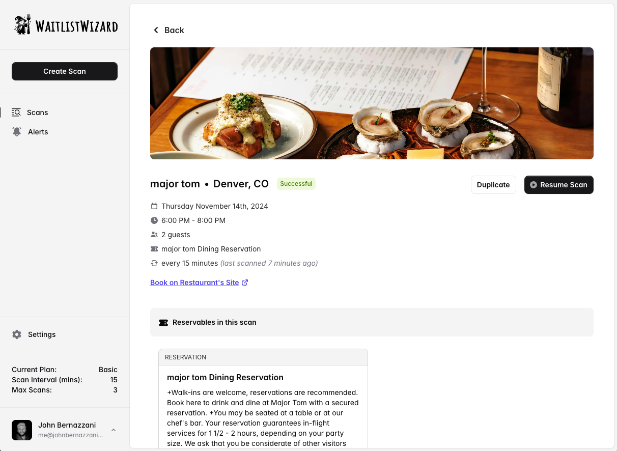 WACKLISTWIZARD - Ausverkaufte Restaurantwarnungen Medien 6
