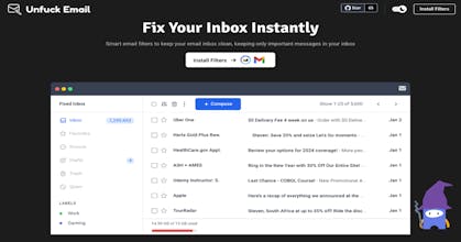 Unfuck Email • Fix your inbox instantly gallery image