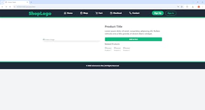 Full eCommerce Website Template gallery image