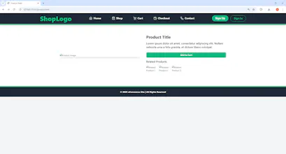 Full eCommerce Website Template gallery image