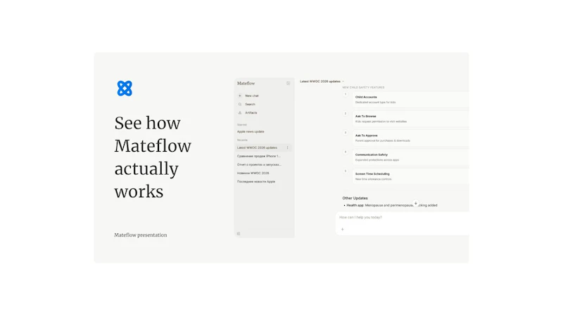 Mateflow screenshot 1 (video preview)