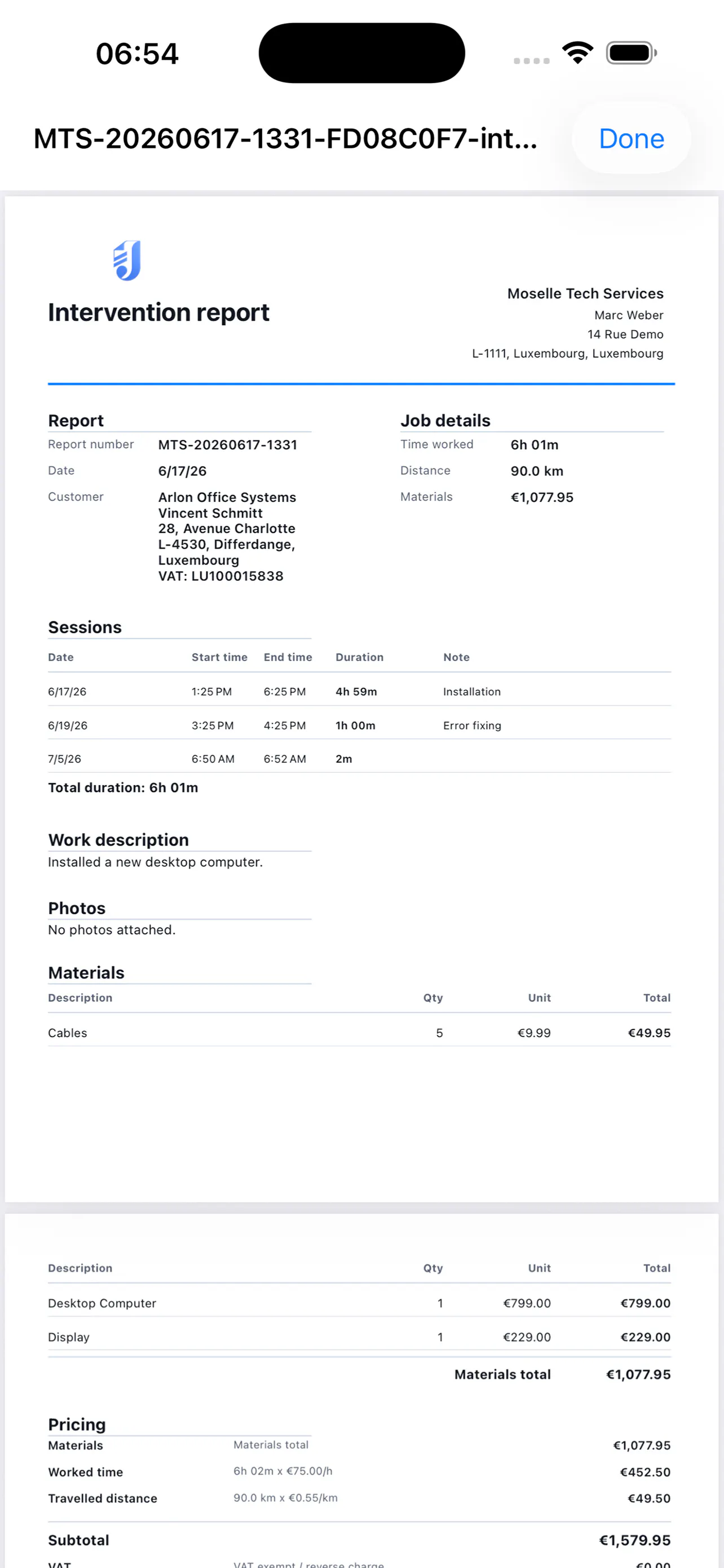 JobSlip gallery image