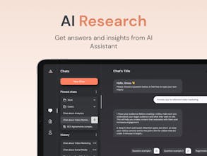 AI Assistant - Boost your productivity with our AI Assistant, a powerful tool for efficient research, document management, and content creation.