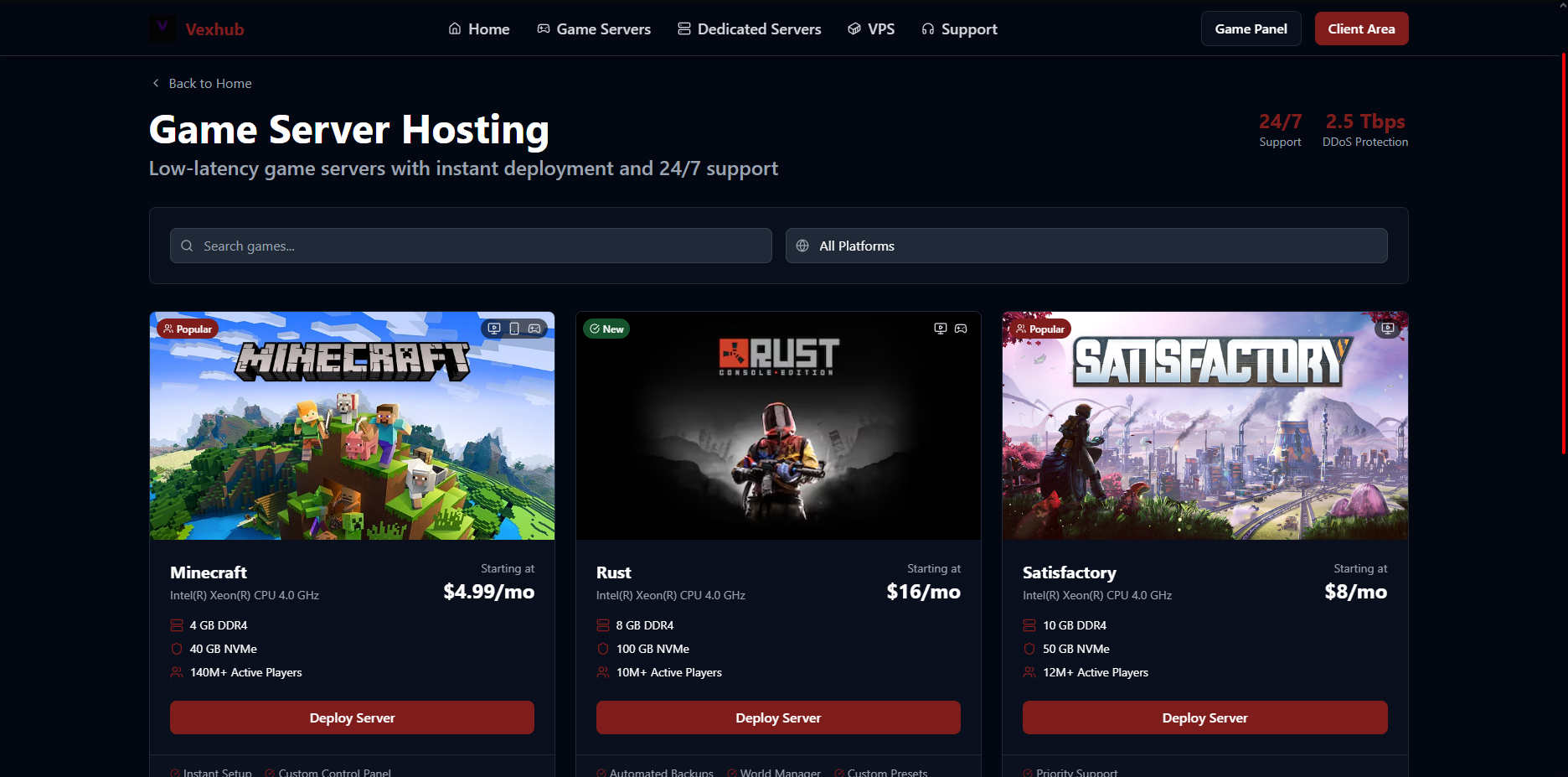 vexhubhosting gallery image