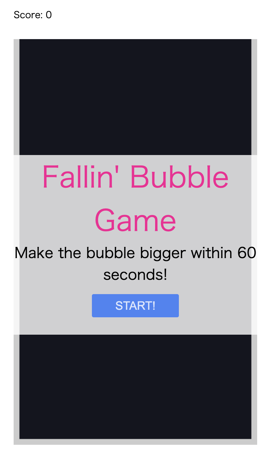 Fallin 'Bubble Game - Maak de bubbel binnen 60 seconden groter media 1