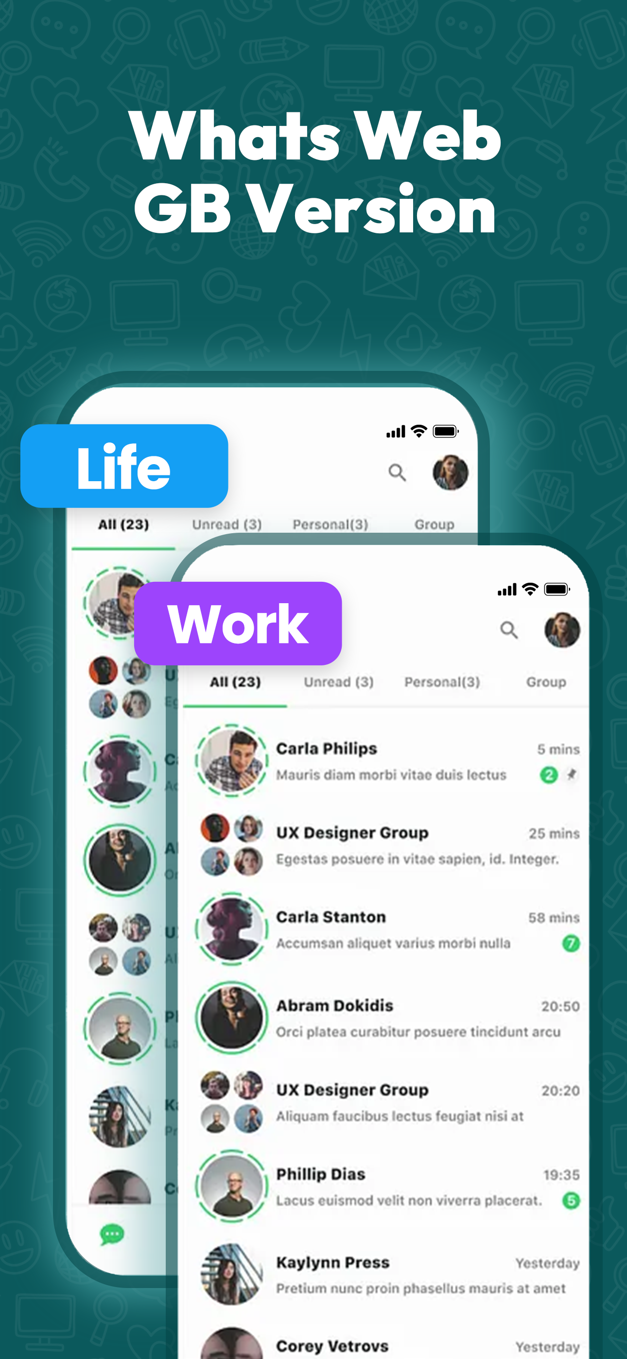 WhatsAppのデュアルメッセンジャー - Whats Web Scanner Duo＆AIチャットメディア2