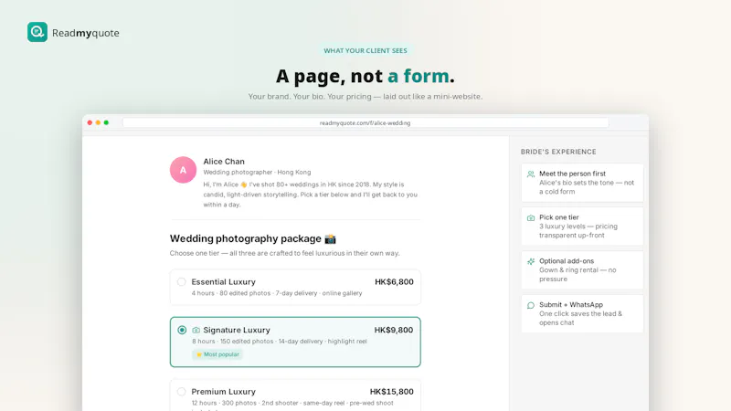 Readmyquote screenshot 2
