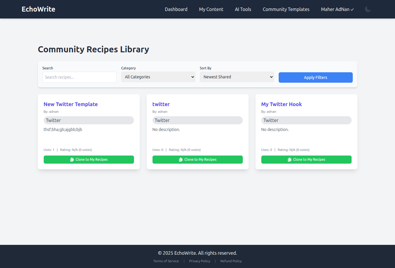 Echowrite - เขียน repurpose และเผยแพร่เนื้อหาด้วยคีย์ AI ของคุณ media 5