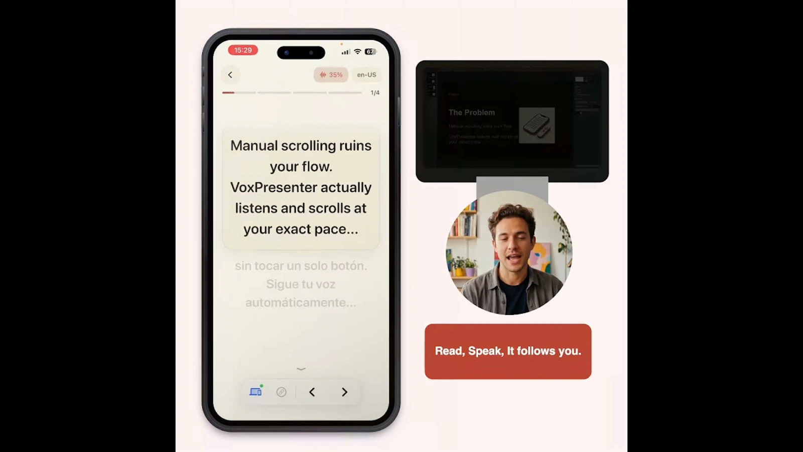 VoxPresenter screenshot 1 (video preview)