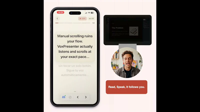 VoxPresenter screenshot 1 (video preview)