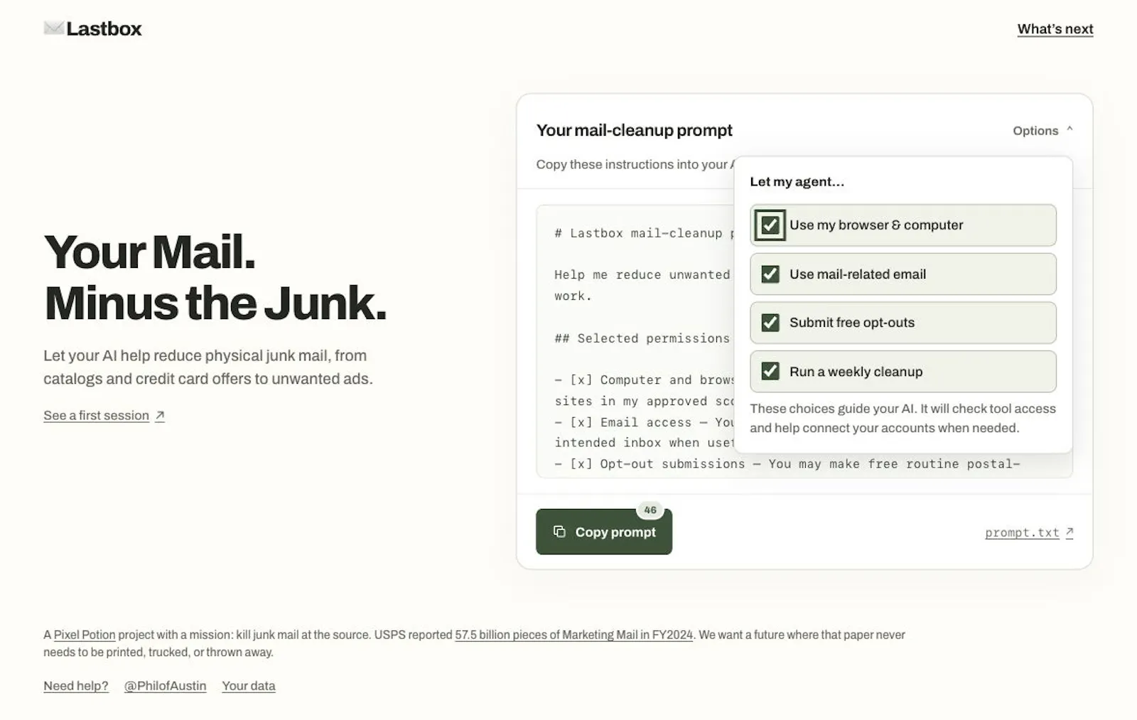 Lastbox screenshot 2