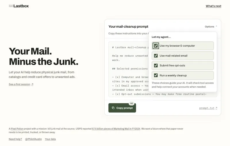 Lastbox screenshot 2