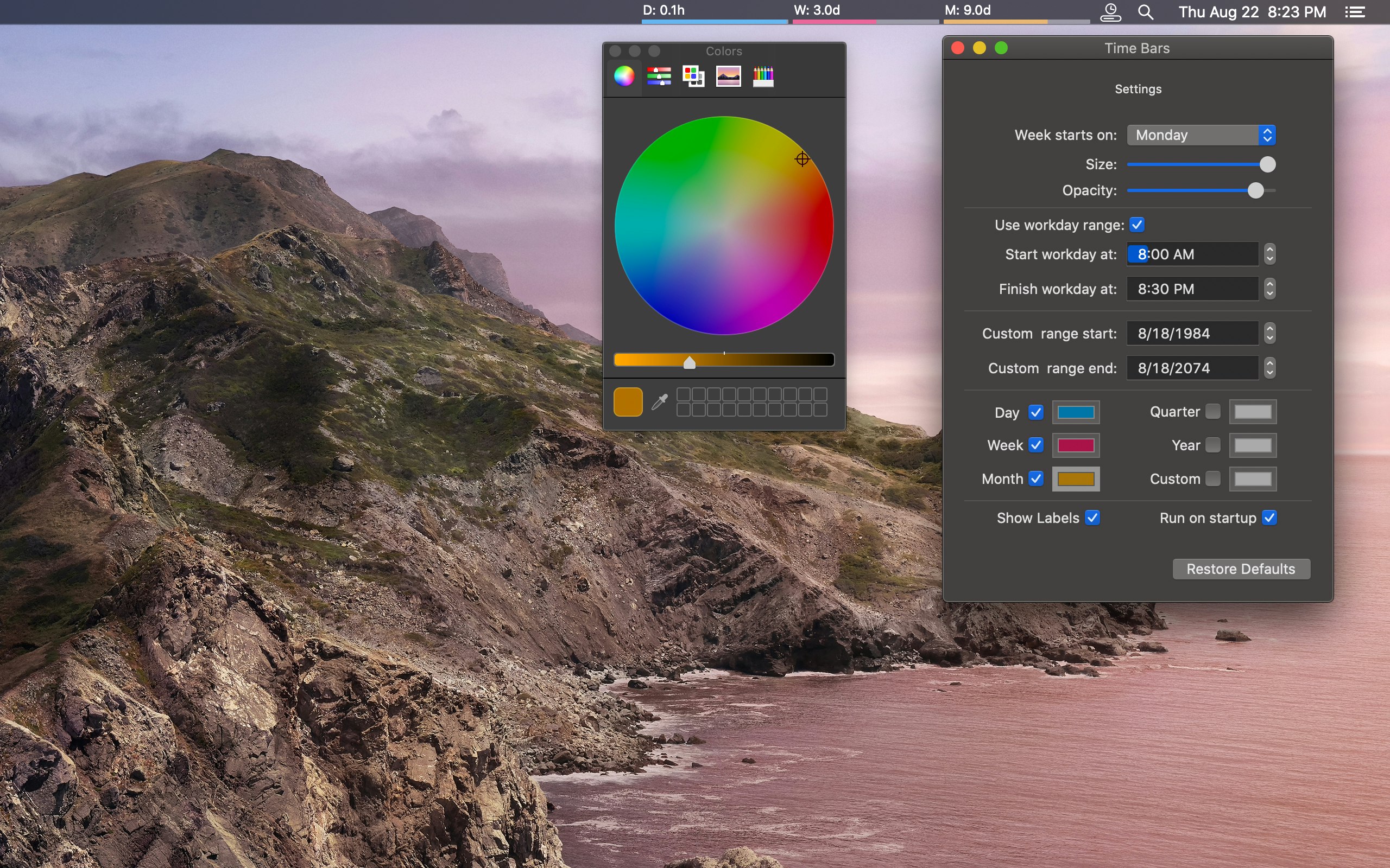 TimeBars gallery image