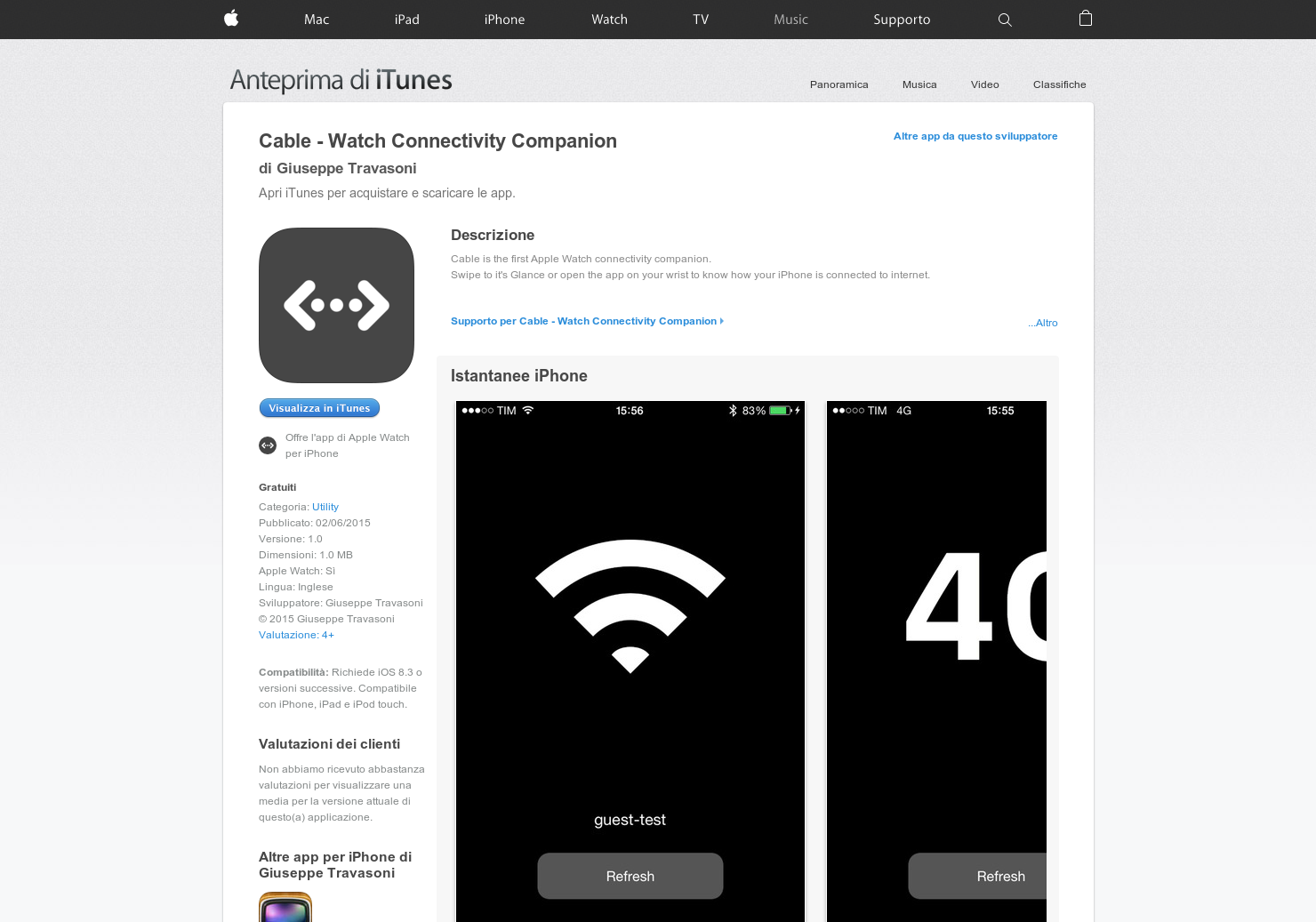 Cable - Watch connectivity companion