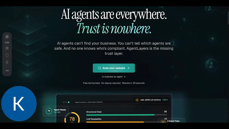 AgentLayers screenshot 1 (video preview)