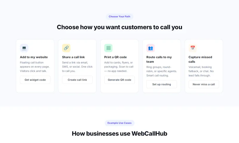 WebCallHub screenshot 3