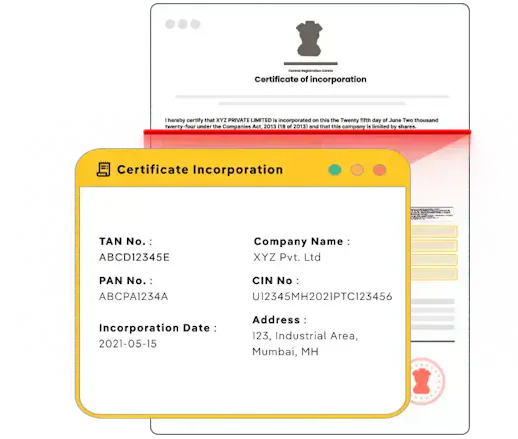 Certificate of Incorporation OCR API gallery image