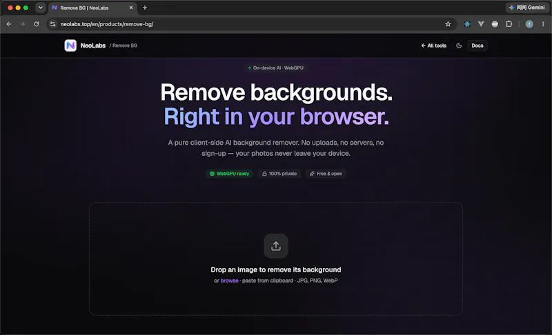 neolabs.top - All-in-one local AI tools screenshot 4