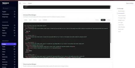Tailwind UI Components gallery image