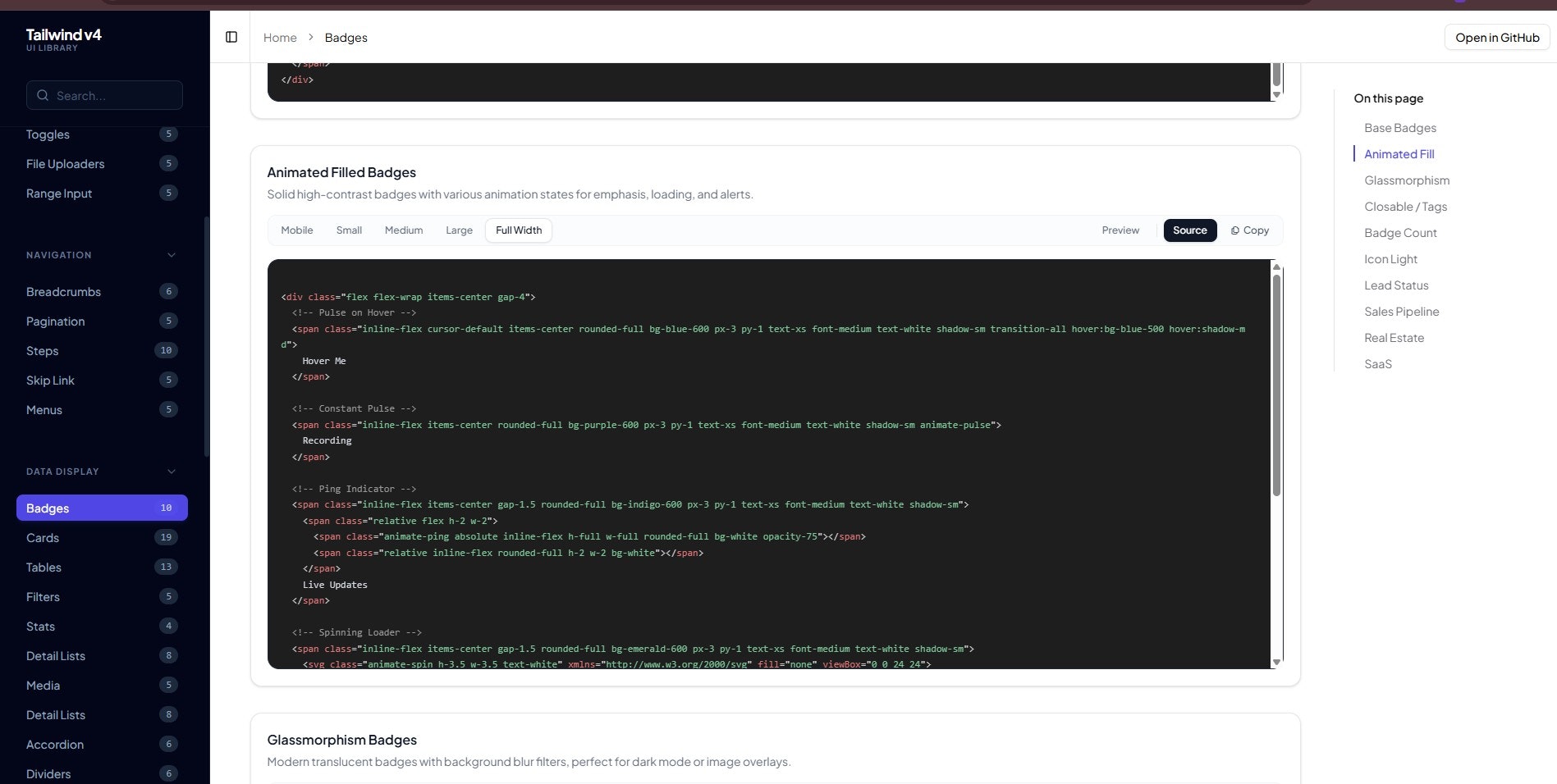 Tailwind UI Components - Screenshot 2 showing product features and functionality