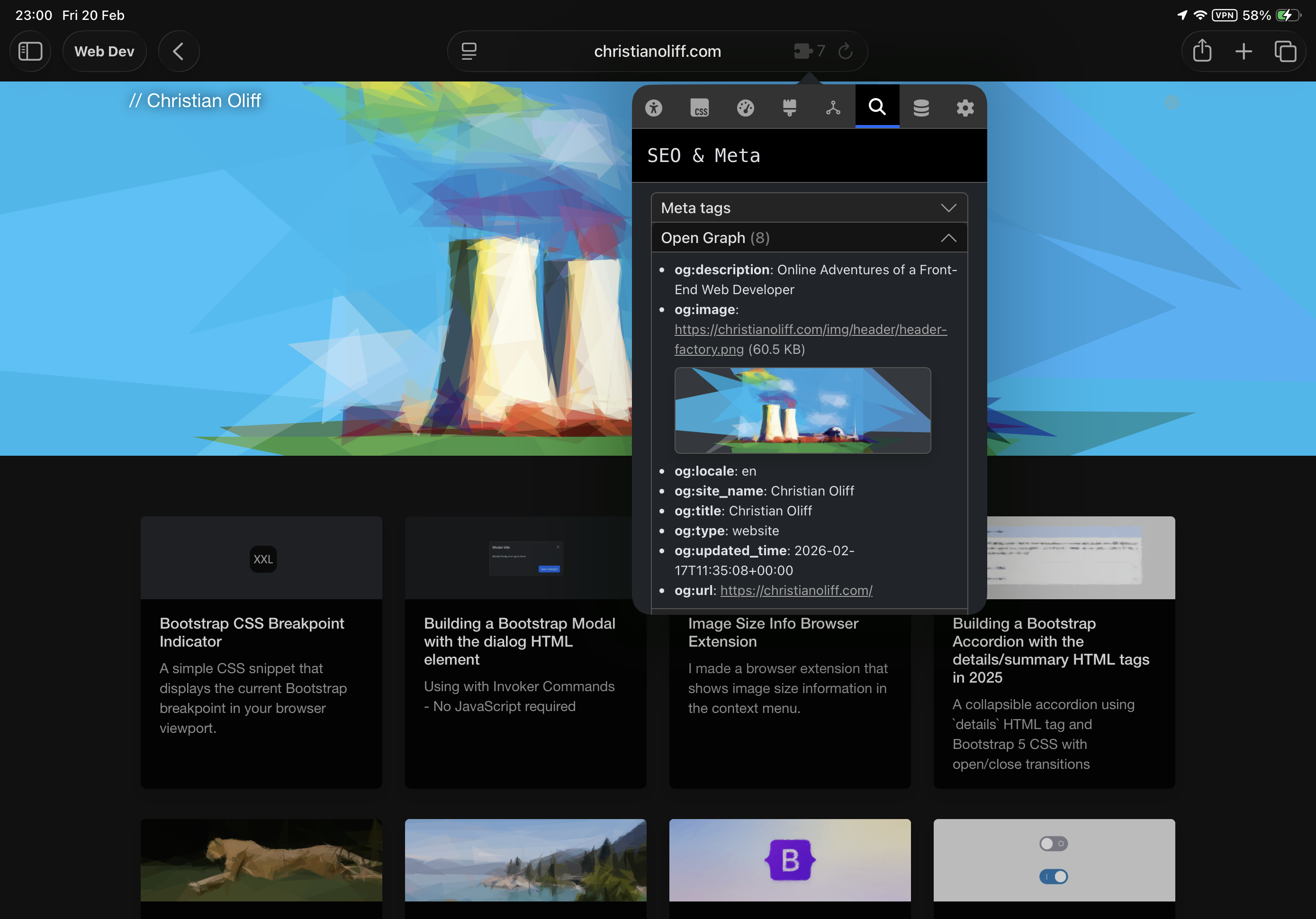 Web DevTools+ (iOS Safari) gallery image