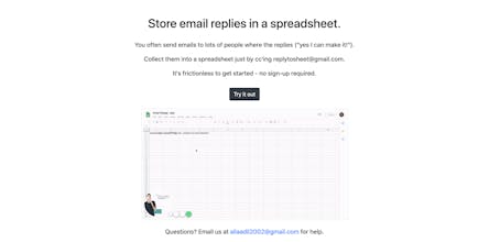 Reply-to-Sheets gallery image