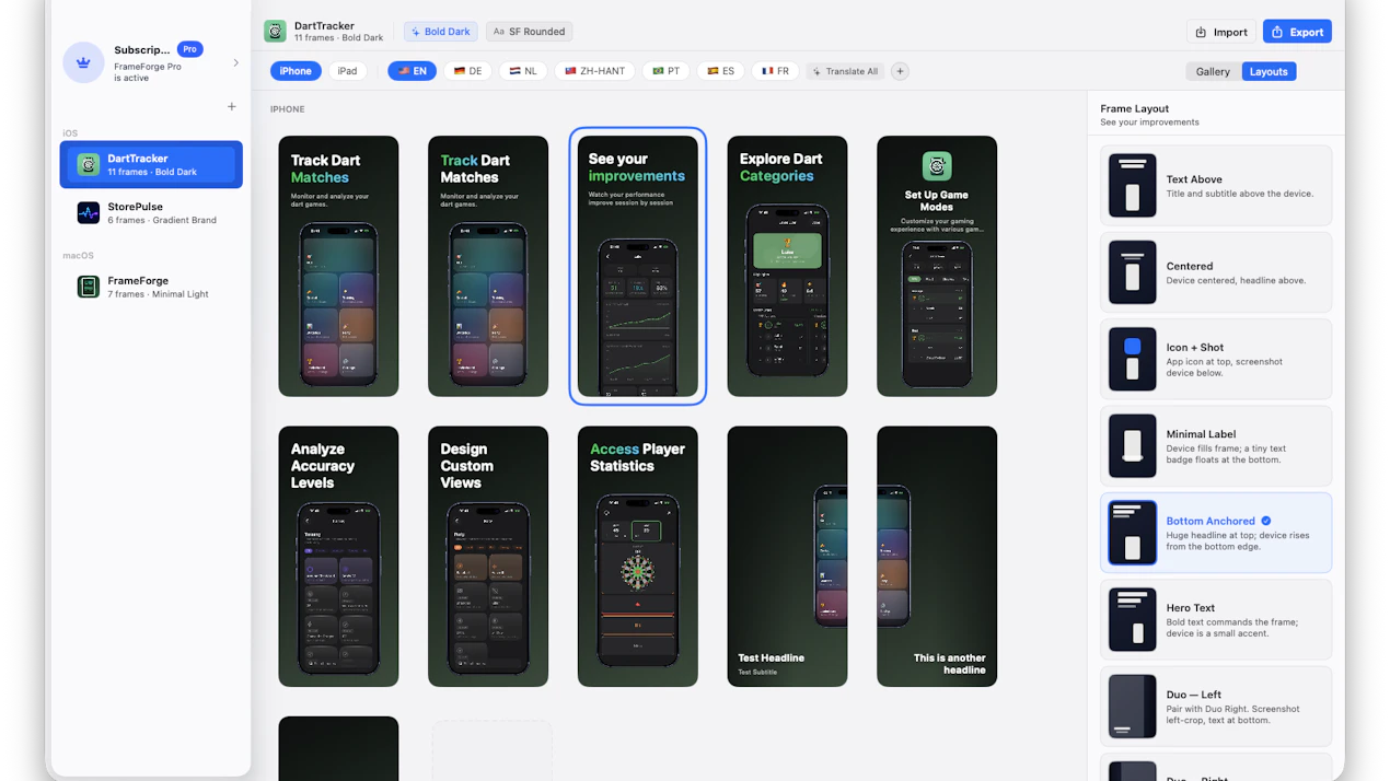 FrameForge - Screenshot Framer product