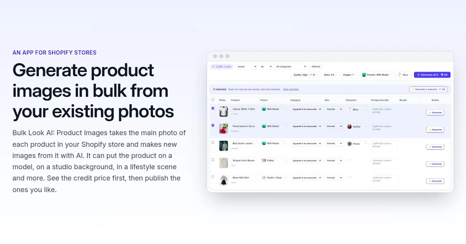 Bulk Look AI: Product Images screenshot 2
