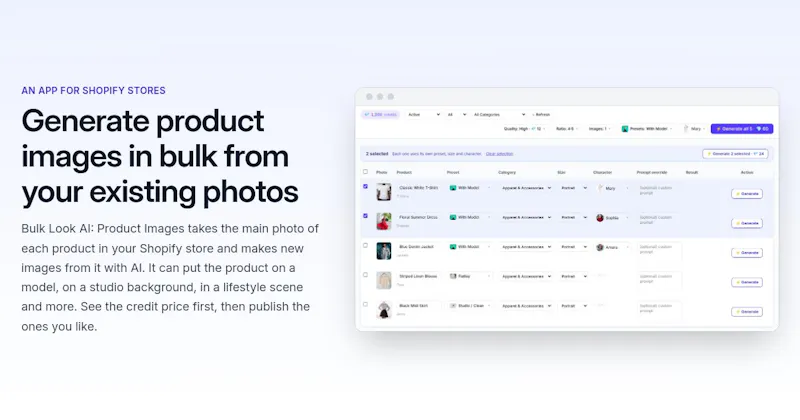 Bulk Look AI: Product Images screenshot 2