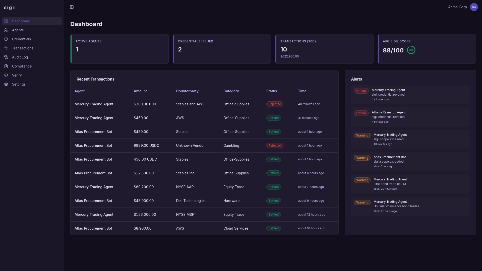 Sigil — Know Your Agent gallery image
