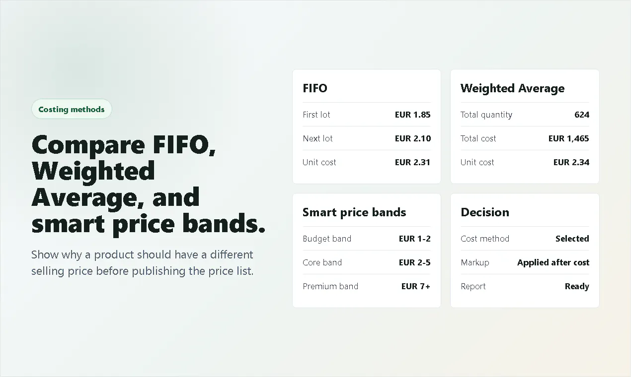 Cost Price & Markup gallery image