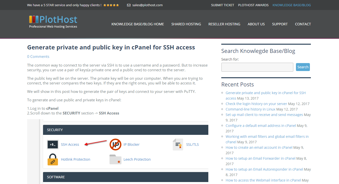 Web Hosting Knowledge-base