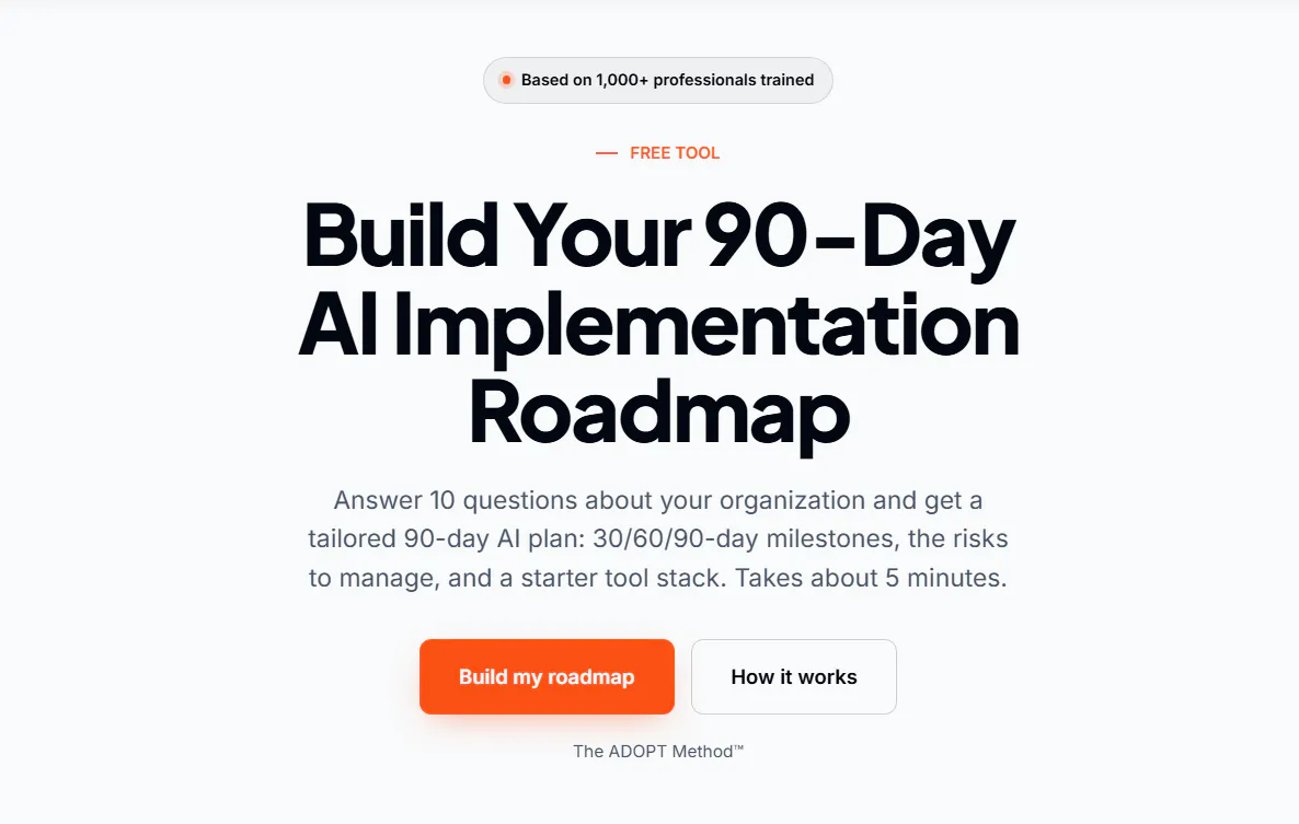 90-Day AI Roadmap Builder gallery image